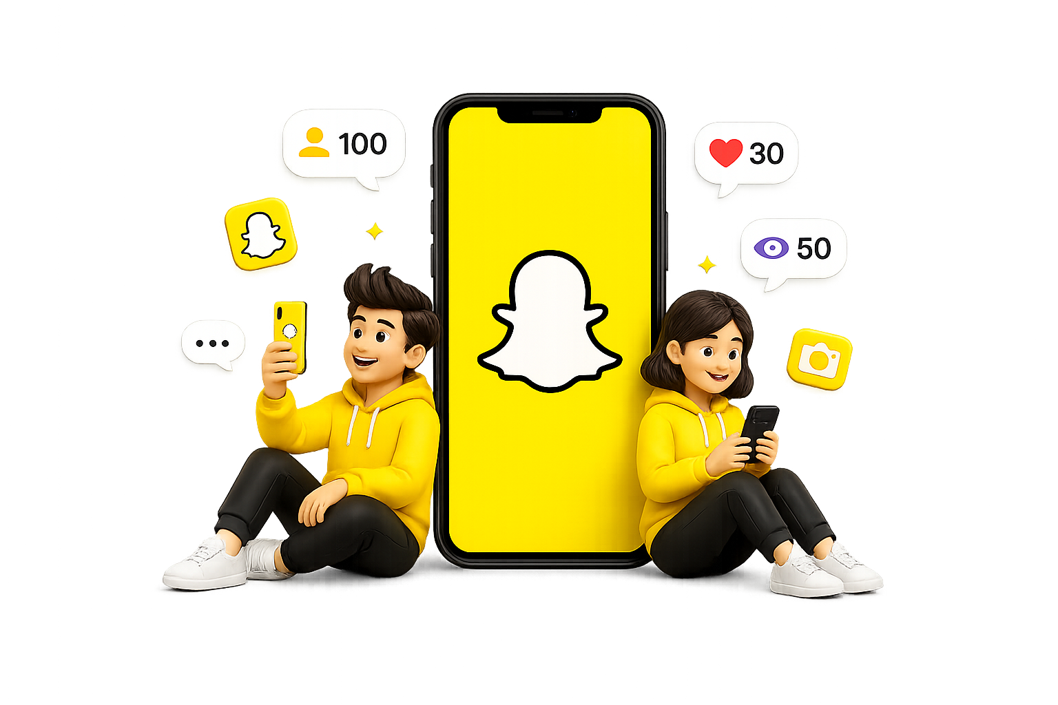 people with smileys emoji and mobile